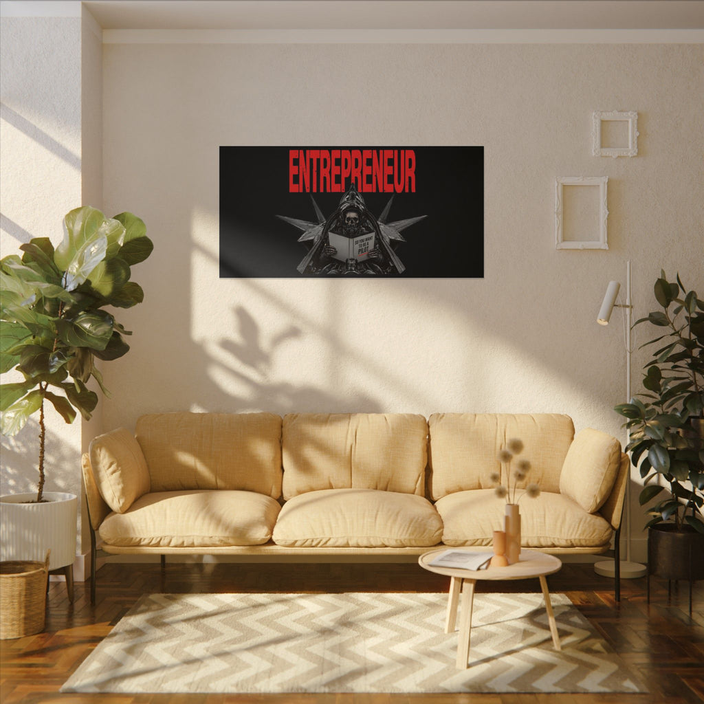 Entrepreneur - Skeleton Wall Art | Canvas (Panoramic)
