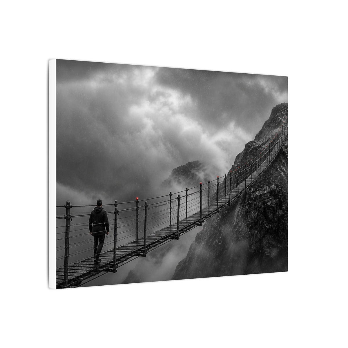 Cross What Scares You - Bedroom Art Prints | Canvas (Landscape)
