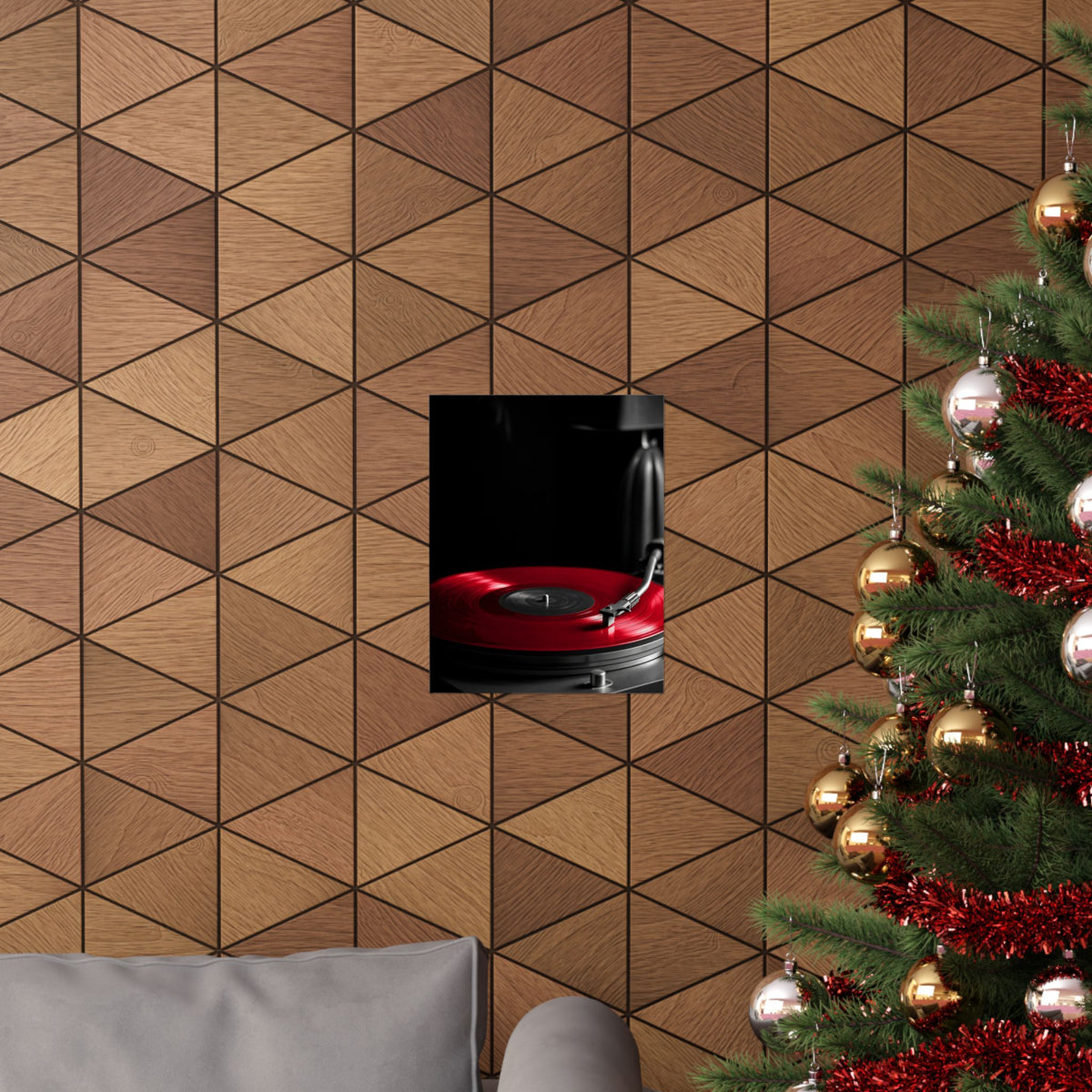 Red Vinyl - Mens Office Wall Art | Matte Poster
