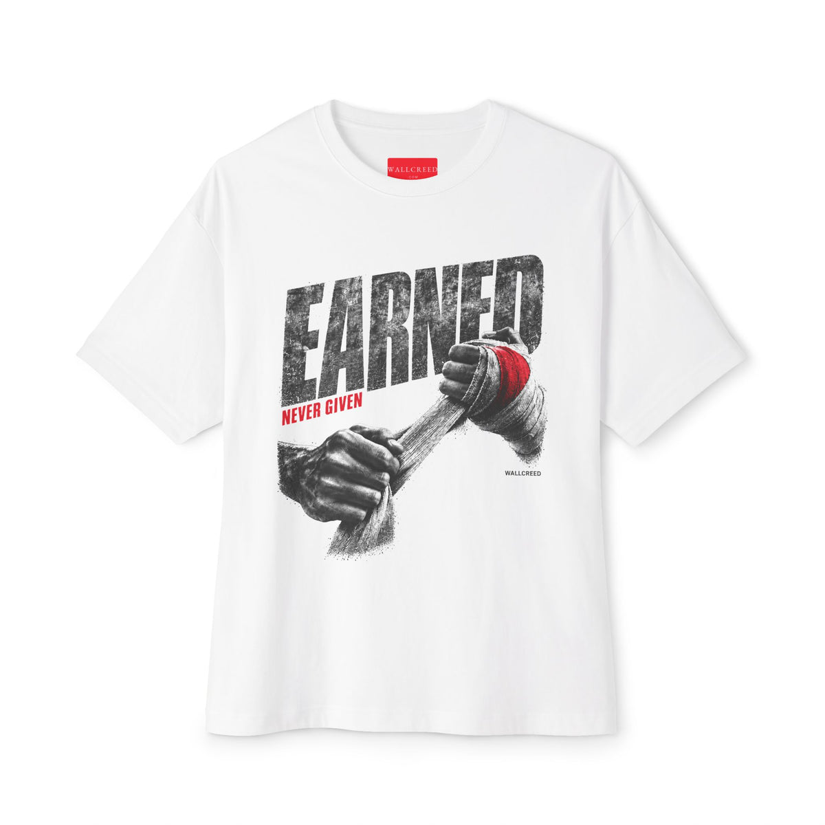 Earned | Heavyweight Tee (Front + Back)