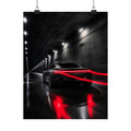 Redline Tunnel - Racing Wall Art | Matte Poster