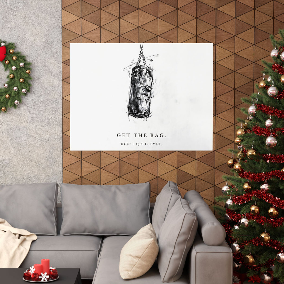 Get the Bag - Boxing Wall Art | Matte Poster (Landscape)