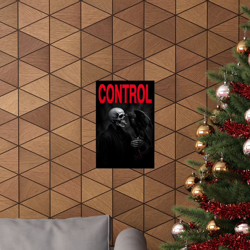 Control - Gothic Raven Artwork | Matte Poster
