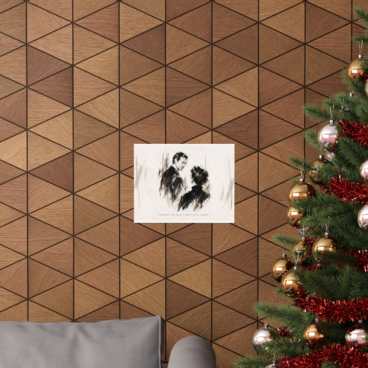 Frankly My Dear - Romantic Noir Wall Art | Matte Poster (Landscape)
