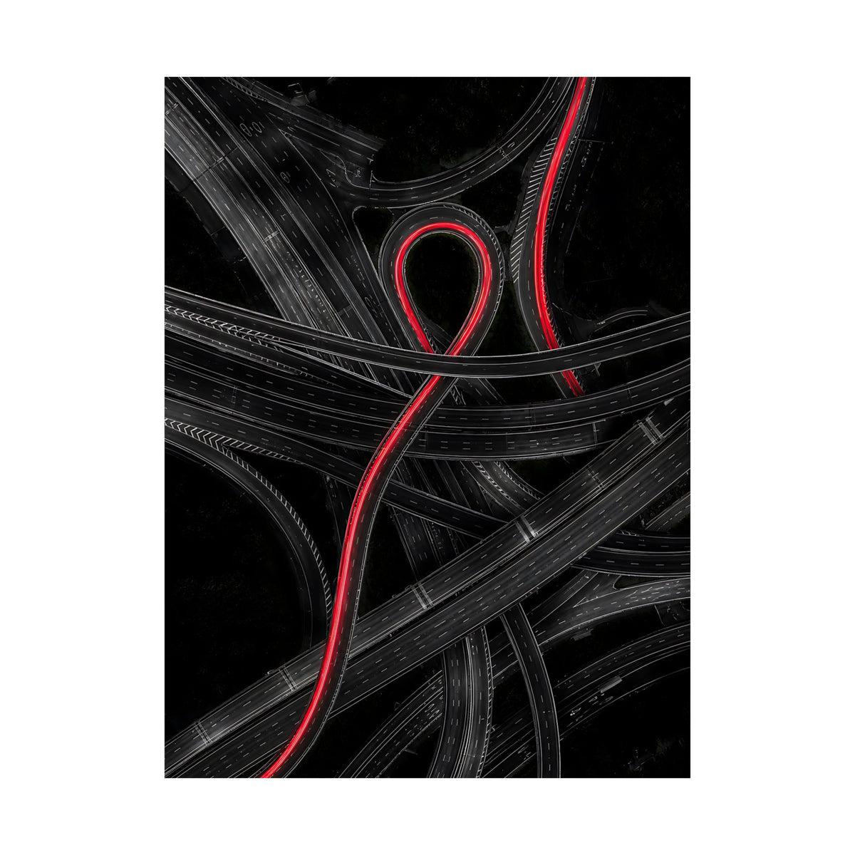 The Route - Car Wall Art | Matte Poster