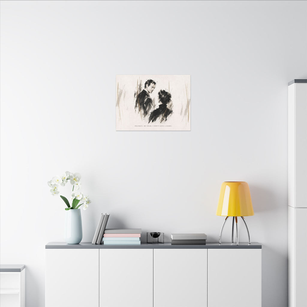 Frankly My Dear - Romantic Noir Wall Art | Canvas (Landscape)