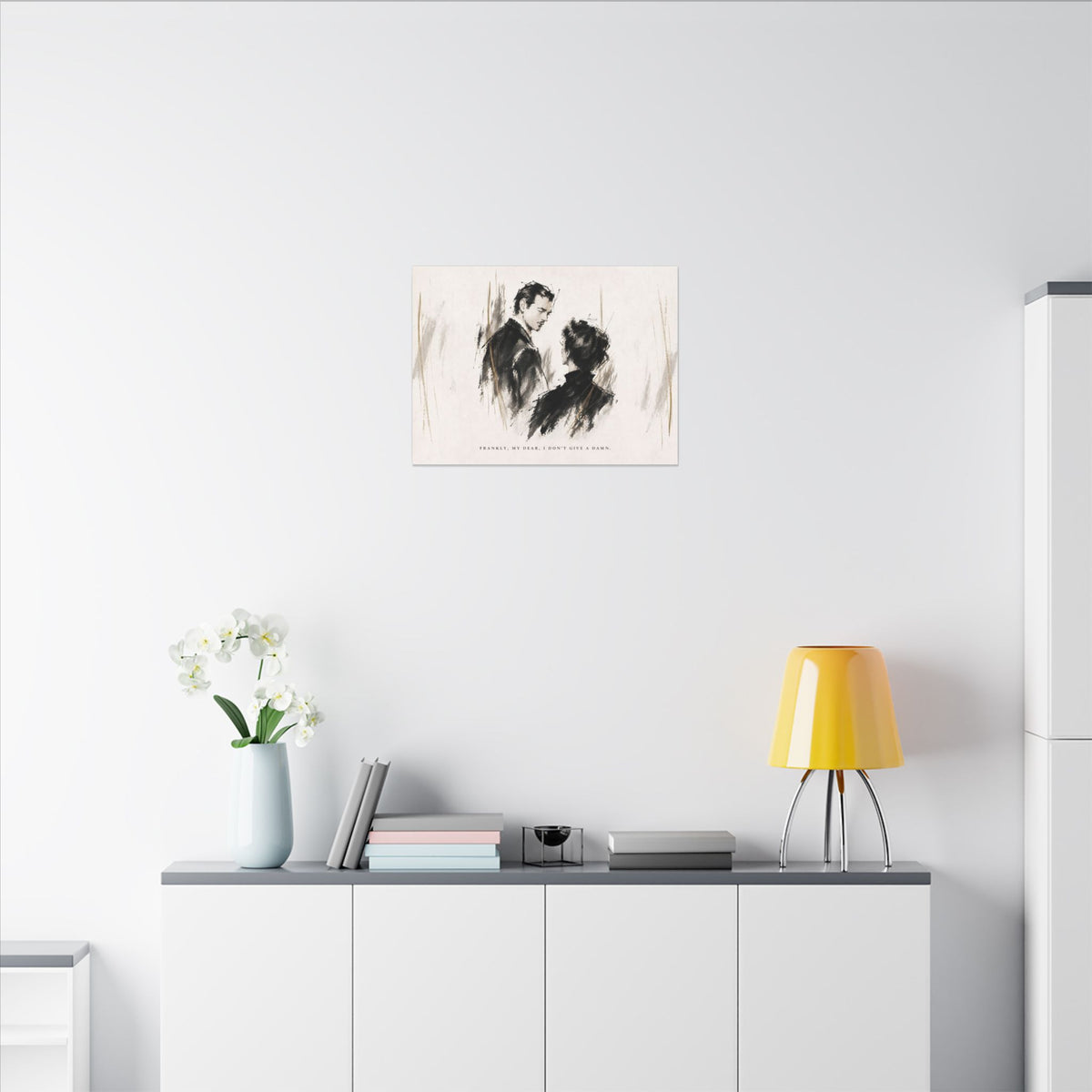 Frankly My Dear - Romantic Noir Wall Art | Canvas (Landscape)