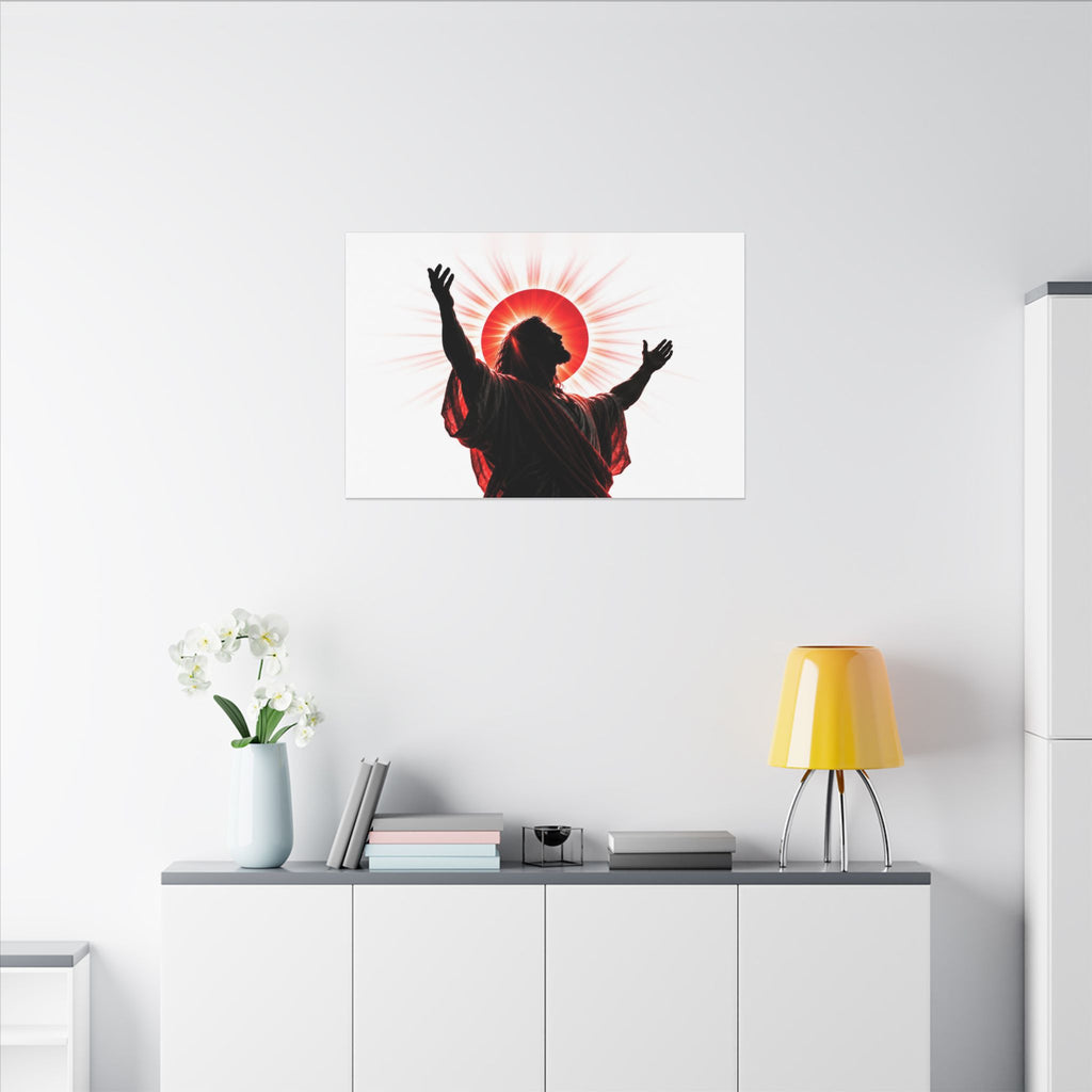 Red Sun Victory - Christian Wall Art | Canvas (Landscape)