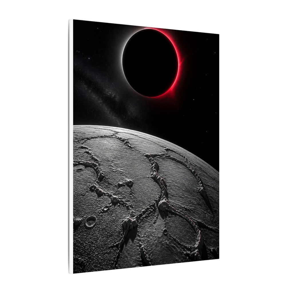 Red Eclipse - Moon Wall Art | Canvas