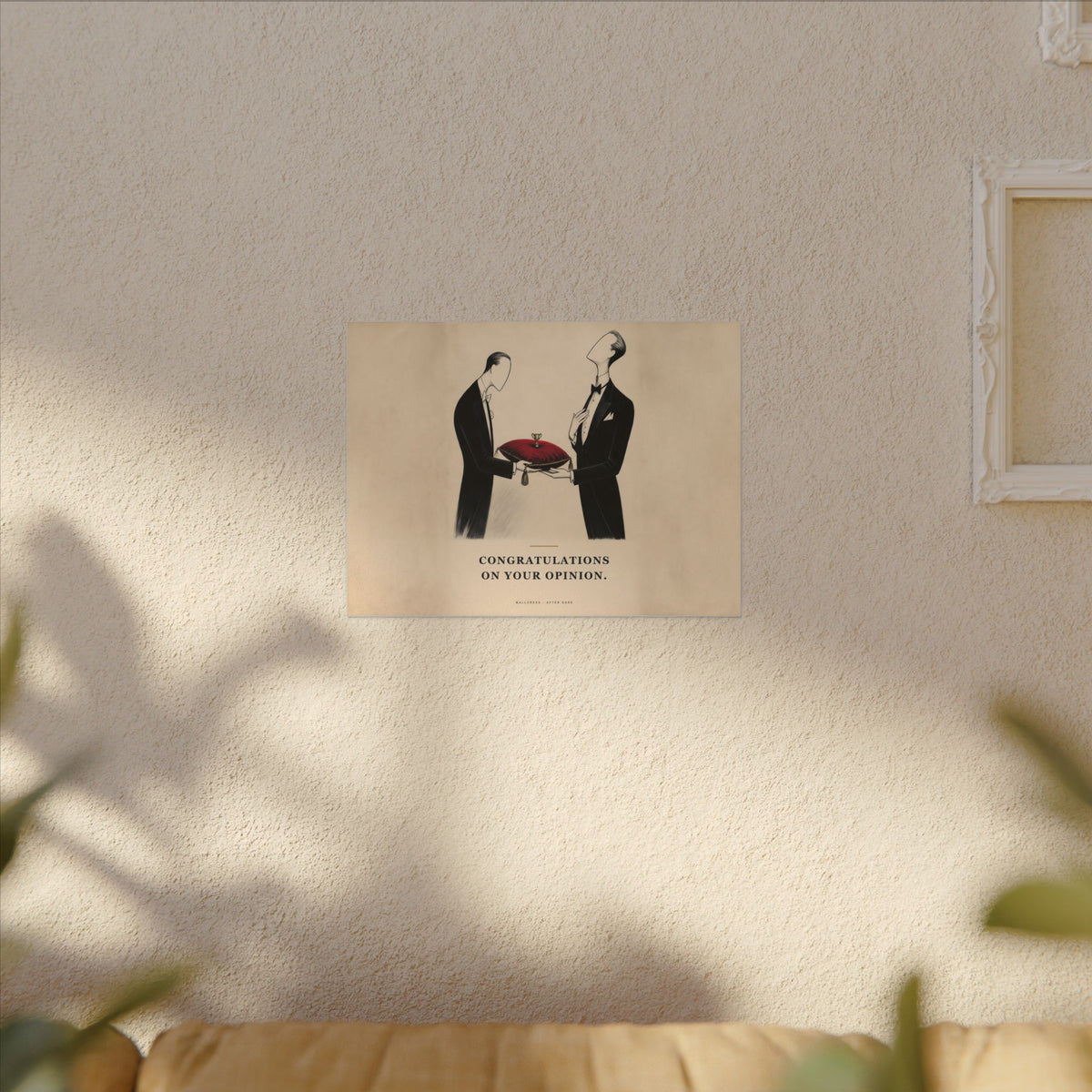 Congratulations on Your Opinion - Funny Wall Art | Canvas (Landscape)