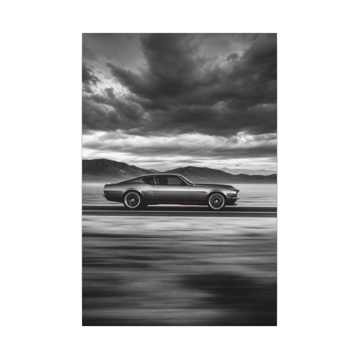 Open Road Velocity - Muscle Car Wall Art | Canvas