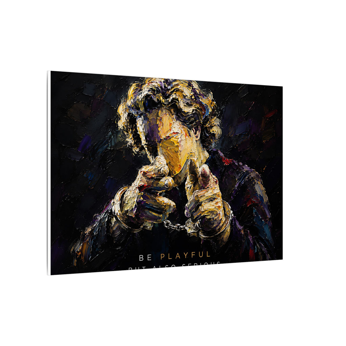 Be Playful But Also Serious - Office Wall Art | Canvas (Landscape)