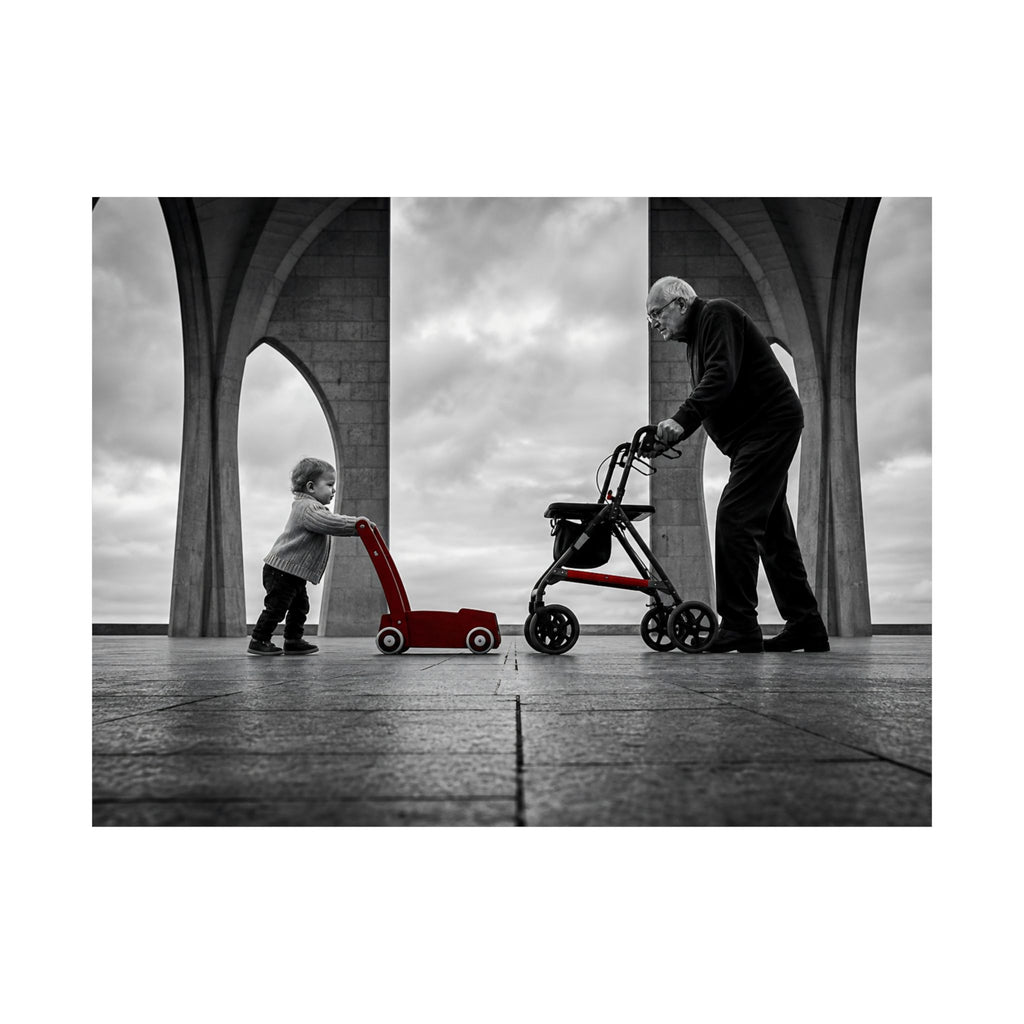 Between the Arches - Bedroom Wall Art | Matte Poster (Landscape)
