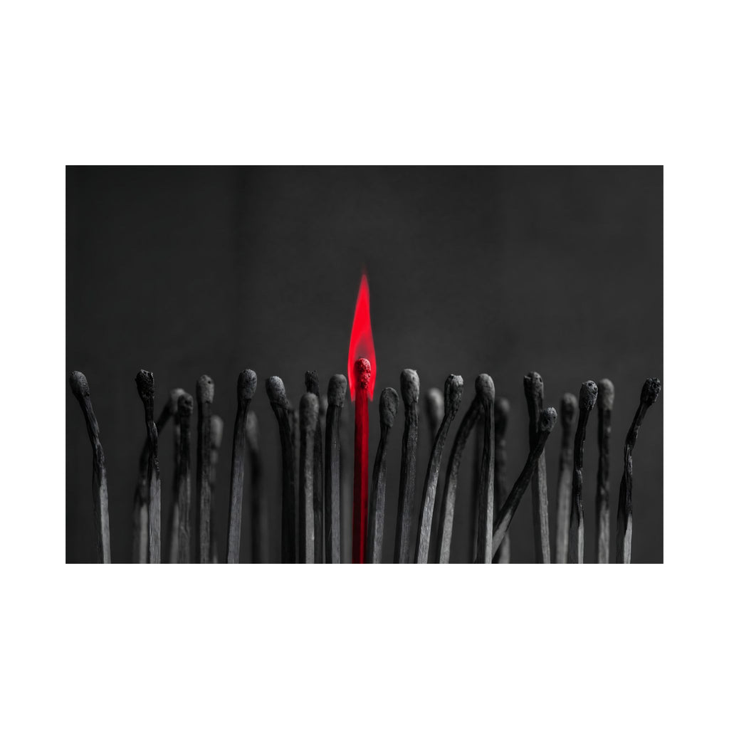 The One Still Burning - Office Wall Art For Men | Matte Poster (Landscape)