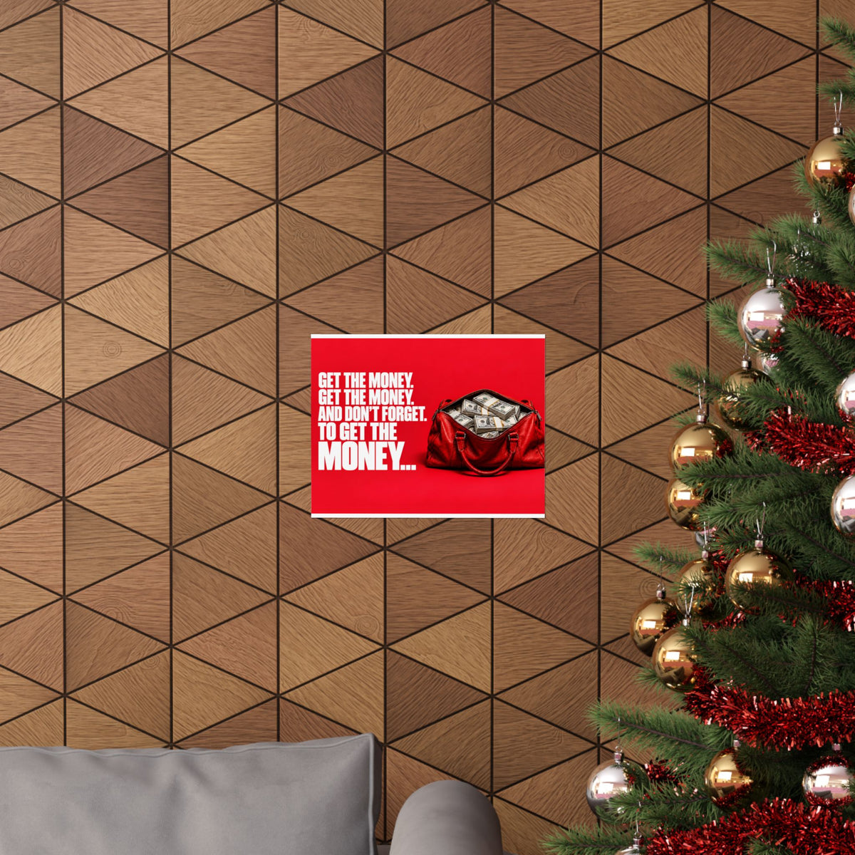 Get the Money - Money Wall Art | Matte Poster (Landscape)