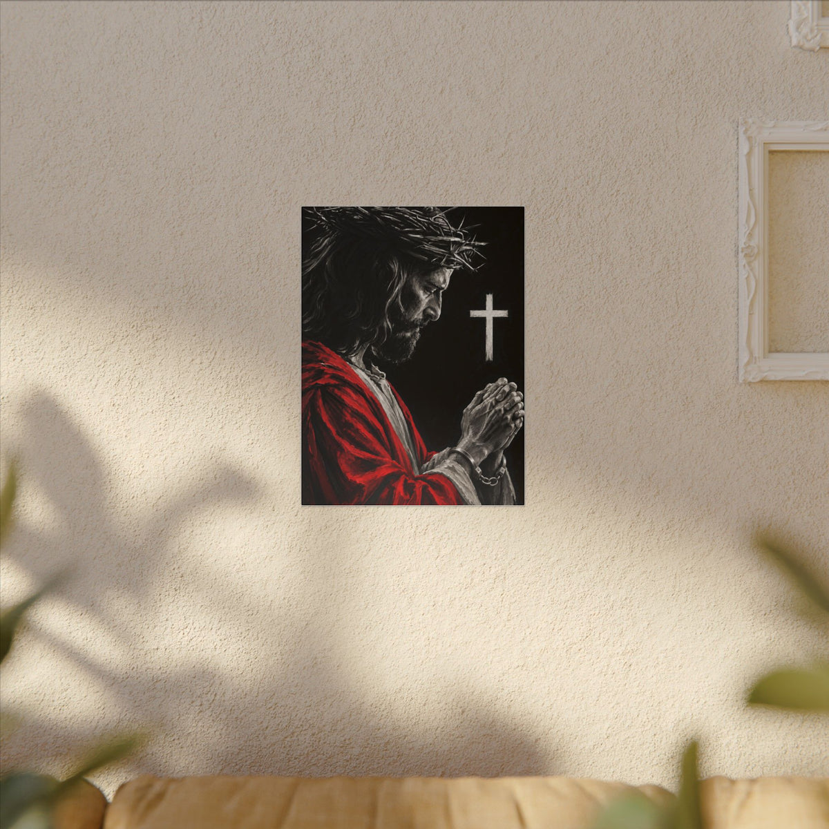 Praying Jesus - Christian Wall Art | Canvas