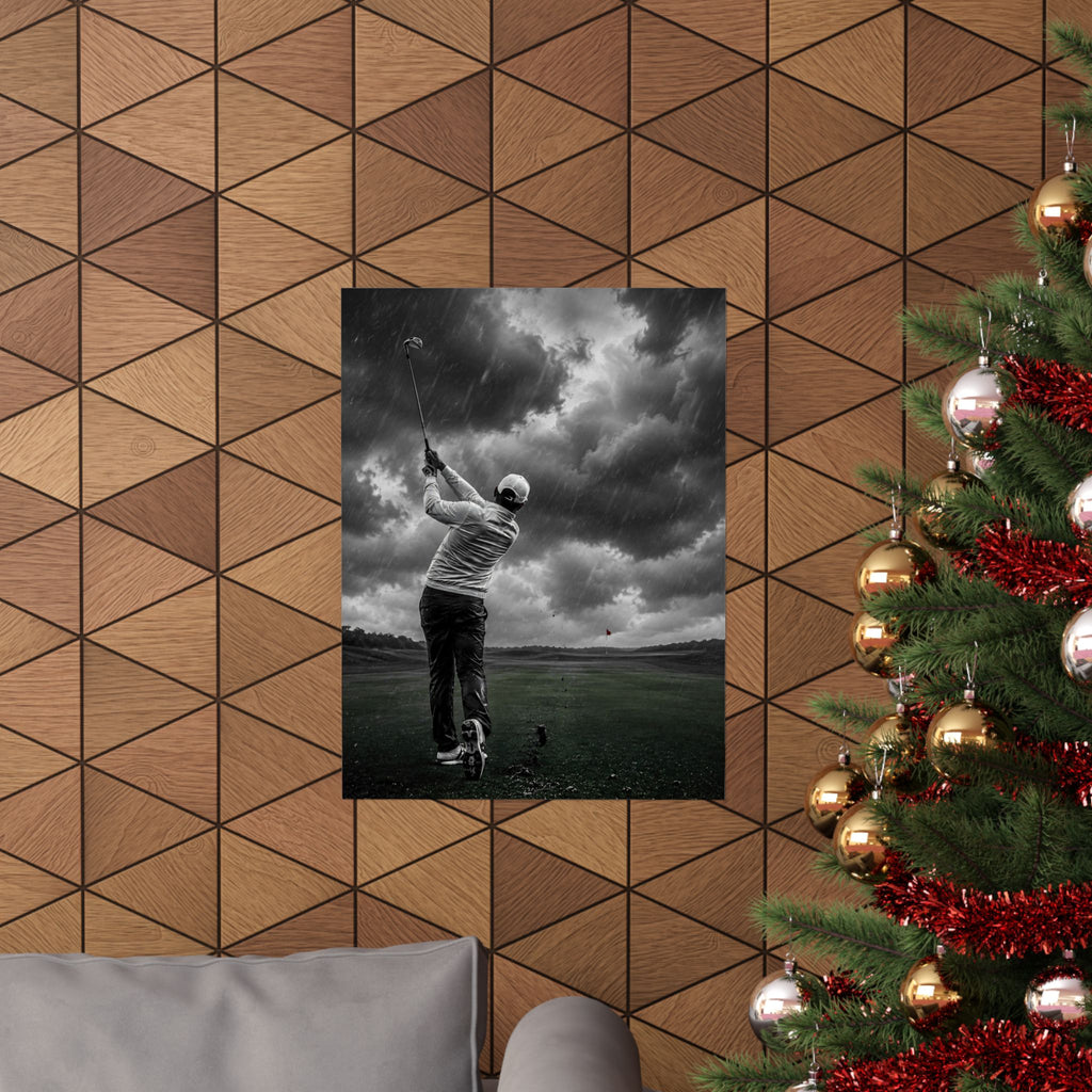 Storm Round - Golf Wall Art | Matte Poster