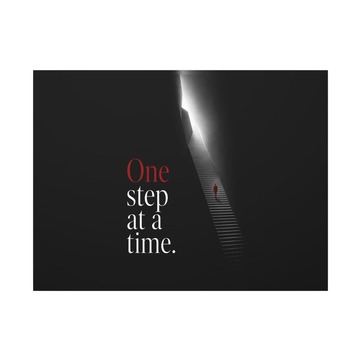 One Step at a Time - Office Wall Art | Canvas (Landscape)