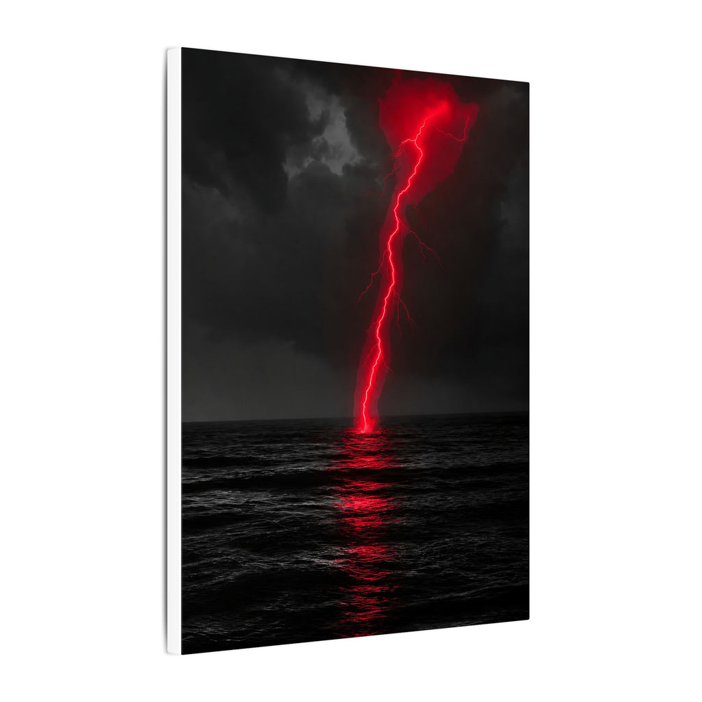 Red Strike - Red And Black Art | Canvas