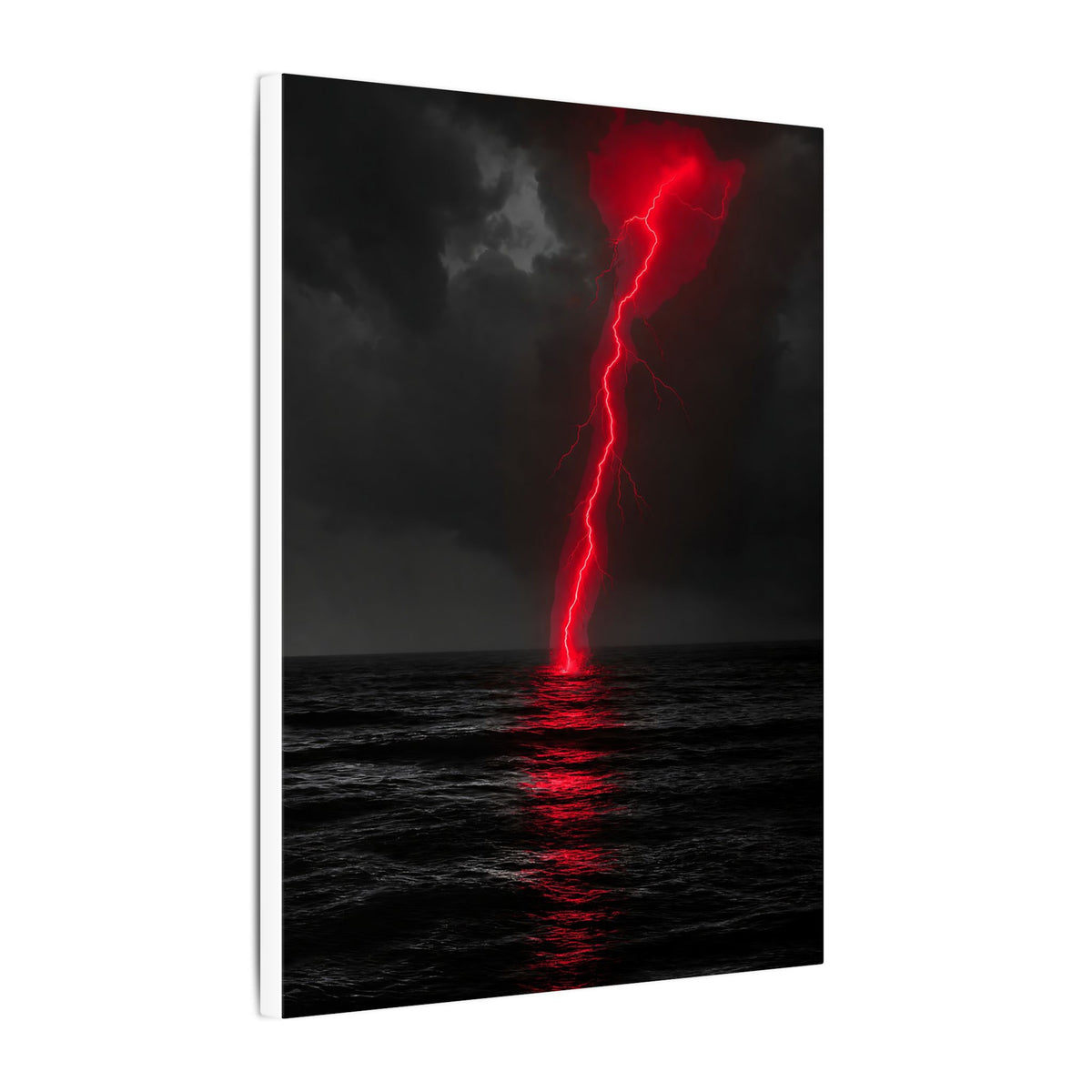Red Strike - Red And Black Art | Canvas