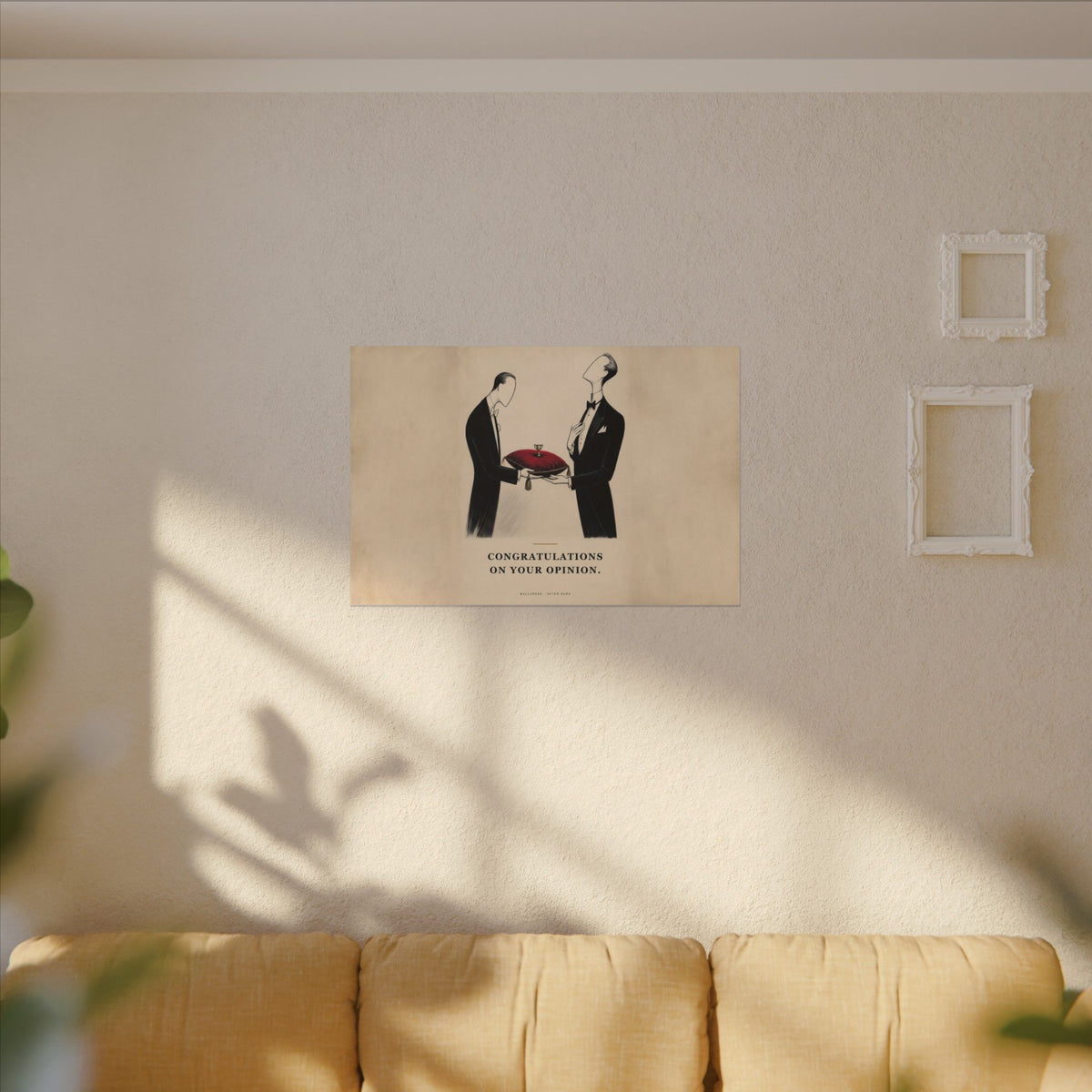 Congratulations on Your Opinion - Funny Wall Art | Canvas (Landscape)