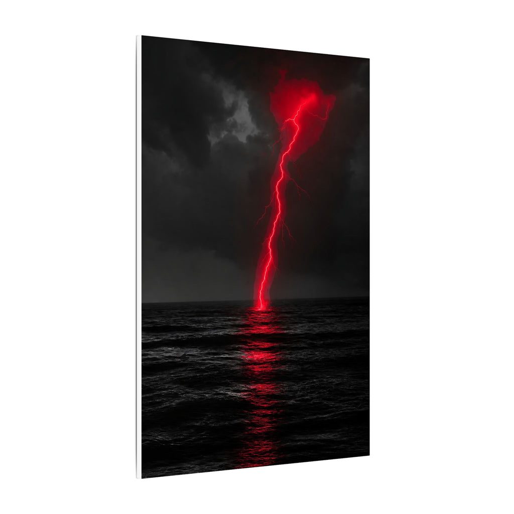 Red Strike - Red And Black Art | Canvas
