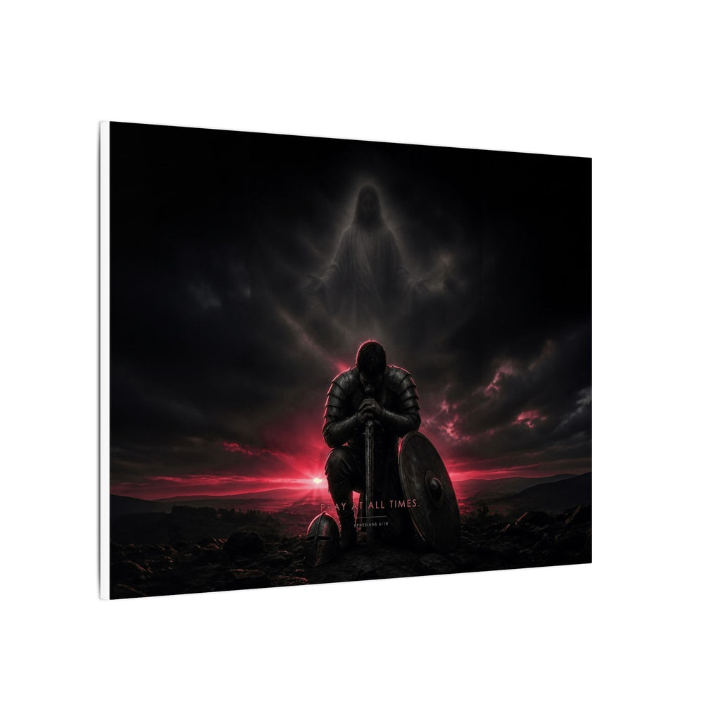 Pray, Then Stand - Armor of God Wall Art | Canvas (Landscape)