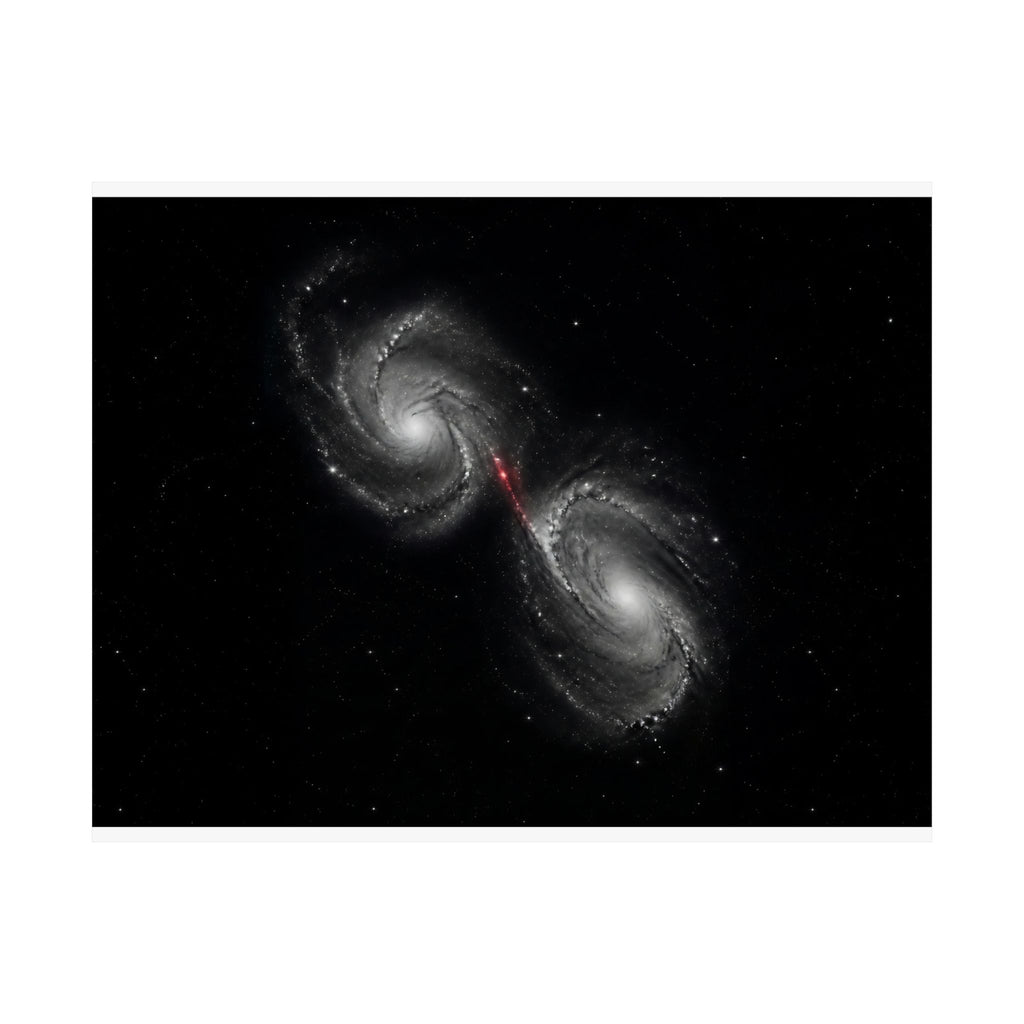 Collision Course - Space Wall Art | Matte Poster (Landscape)