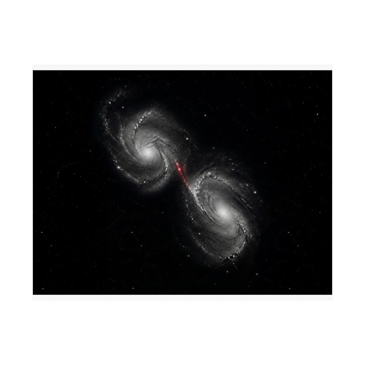 Collision Course - Space Wall Art | Matte Poster (Landscape)