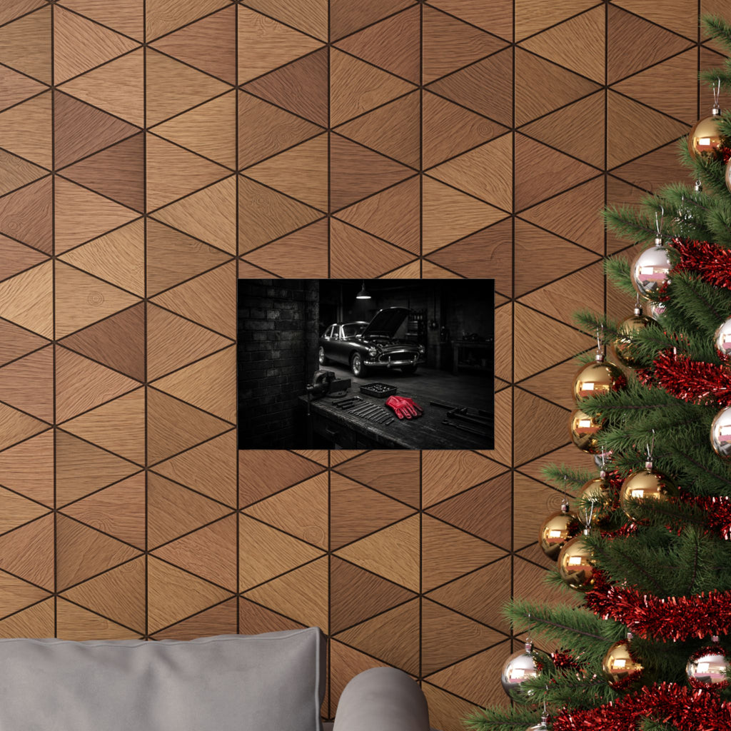Built, Not Bought - Garage Wall Art | Matte Poster (Landscape)