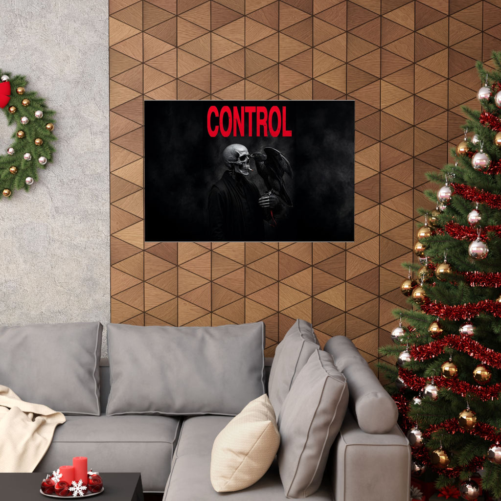 Control - Gothic Raven Artwork | Matte Poster (Landscape)