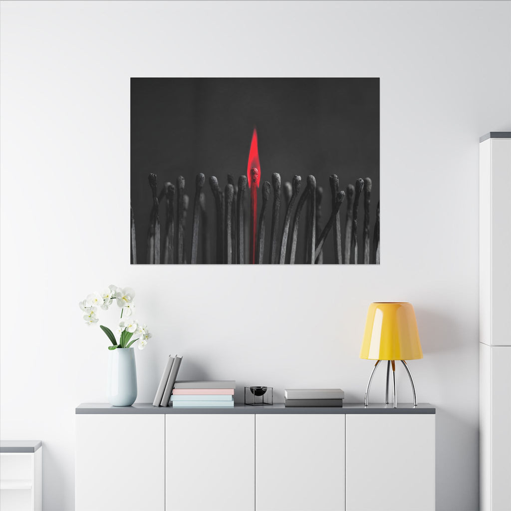 The One Still Burning - Office Wall Art For Men | Canvas (Landscape)