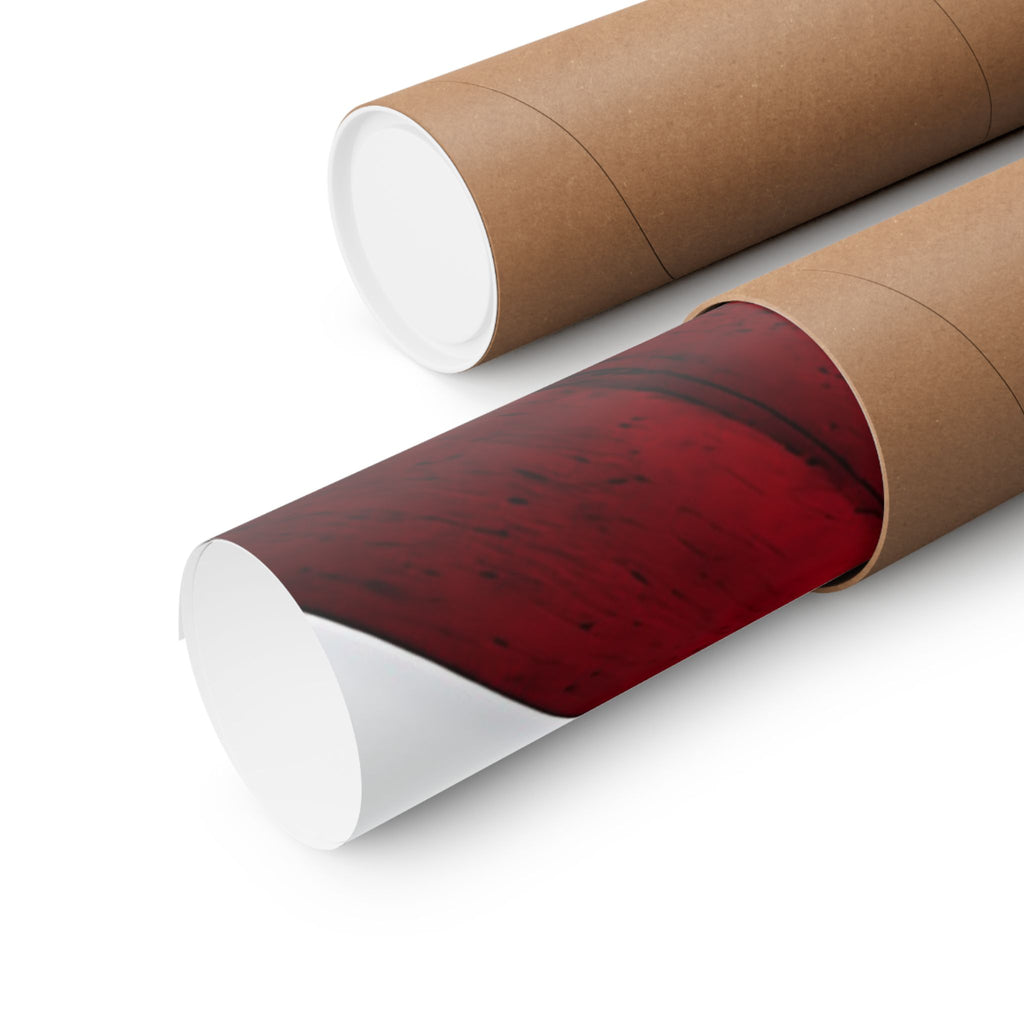 The Red Facade - Red Wall Decor | Matte Poster