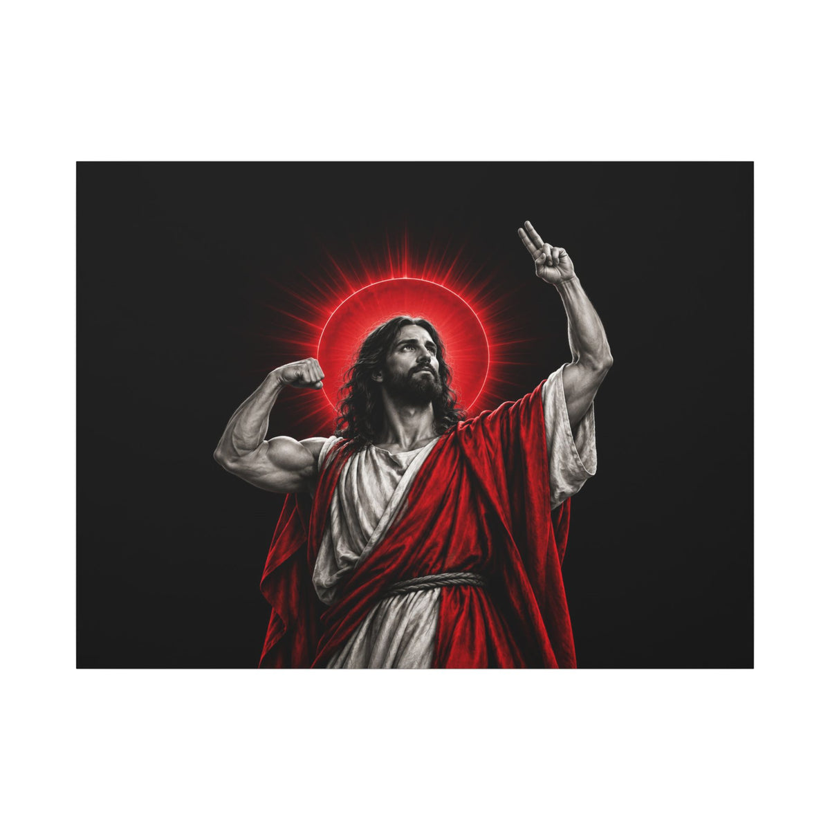 Faith and Iron - Gym Wall Art | Canvas (Landscape)