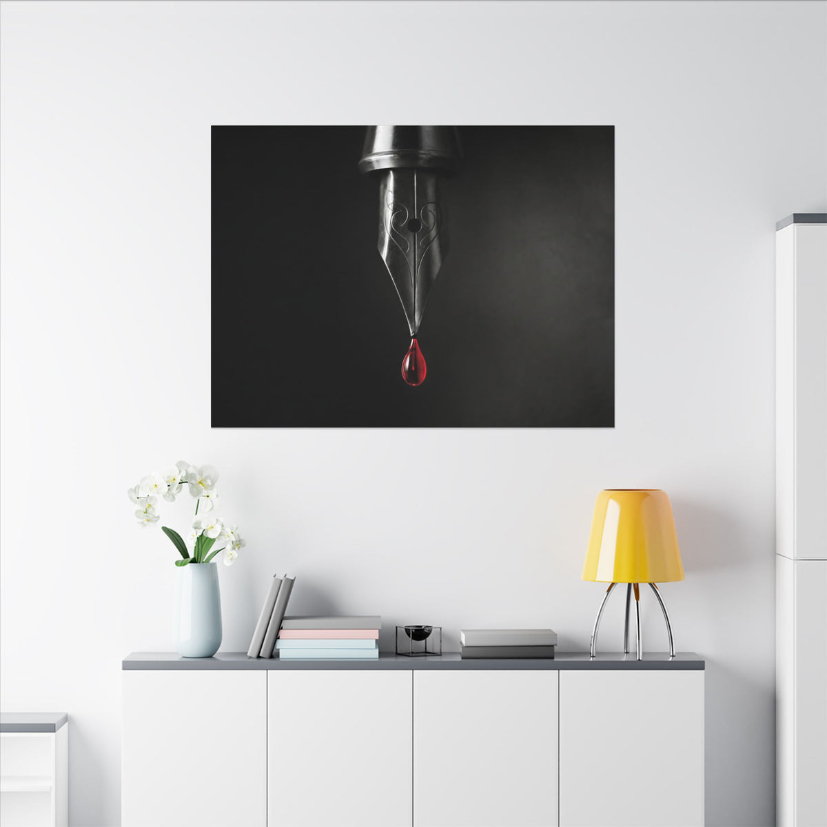 The First Drop - Professional Office Art | Canvas (Landscape)