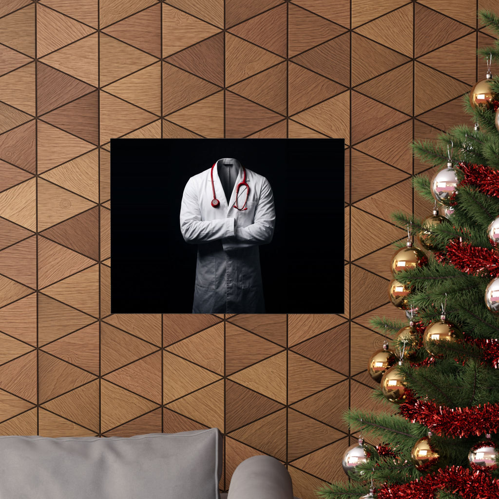 The White Coat - Doctor's Office Wall Art | Matte Poster (Landscape)