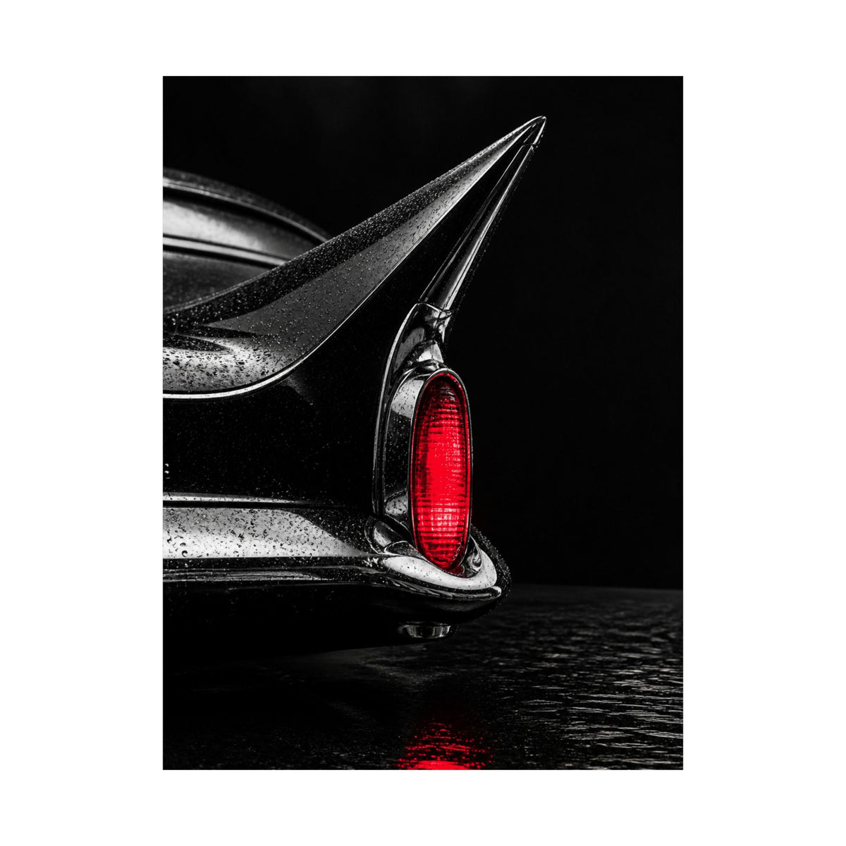 Ruby Tail - Classic Car Wall Art | Matte Poster
