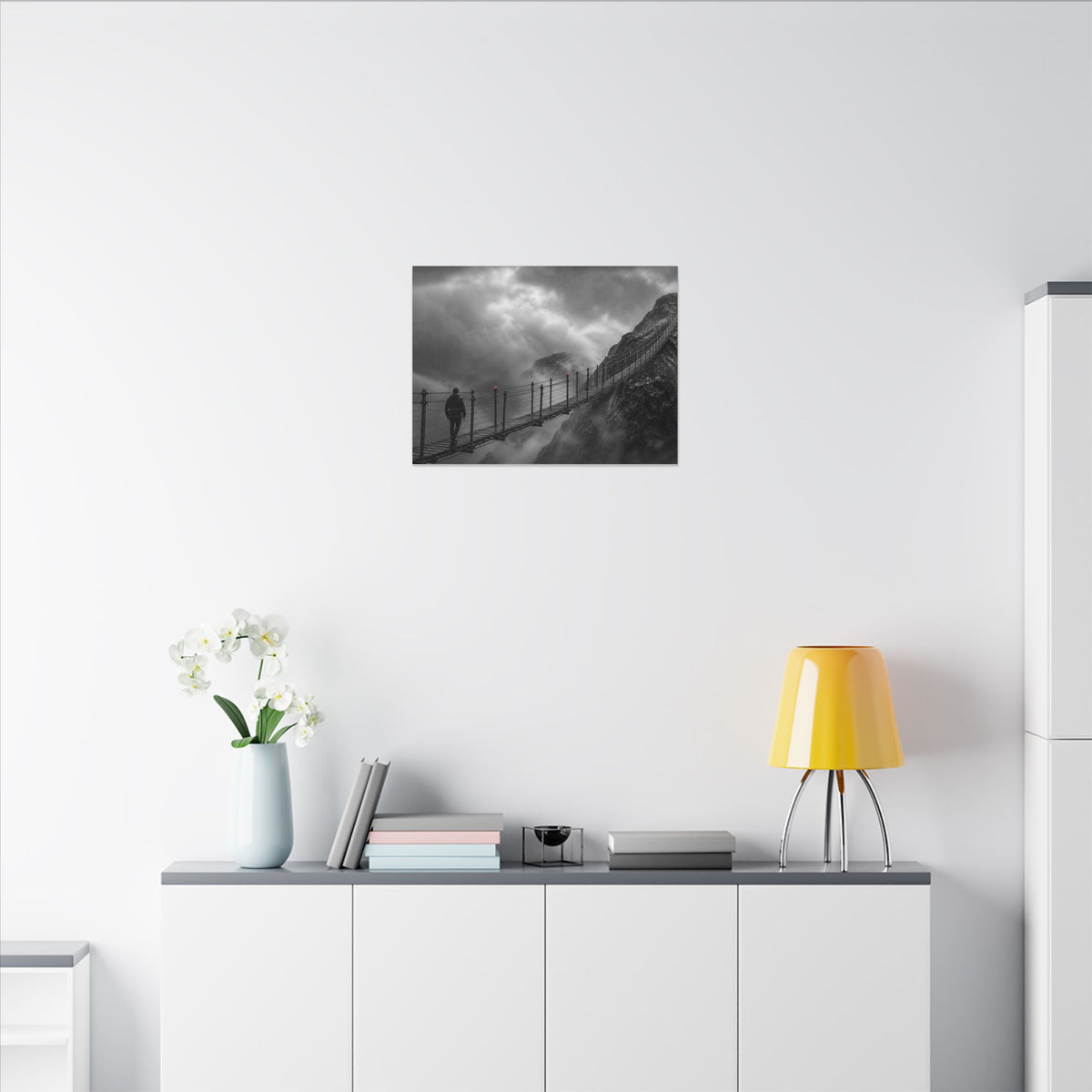 Cross What Scares You - Bedroom Art Prints | Canvas (Landscape)