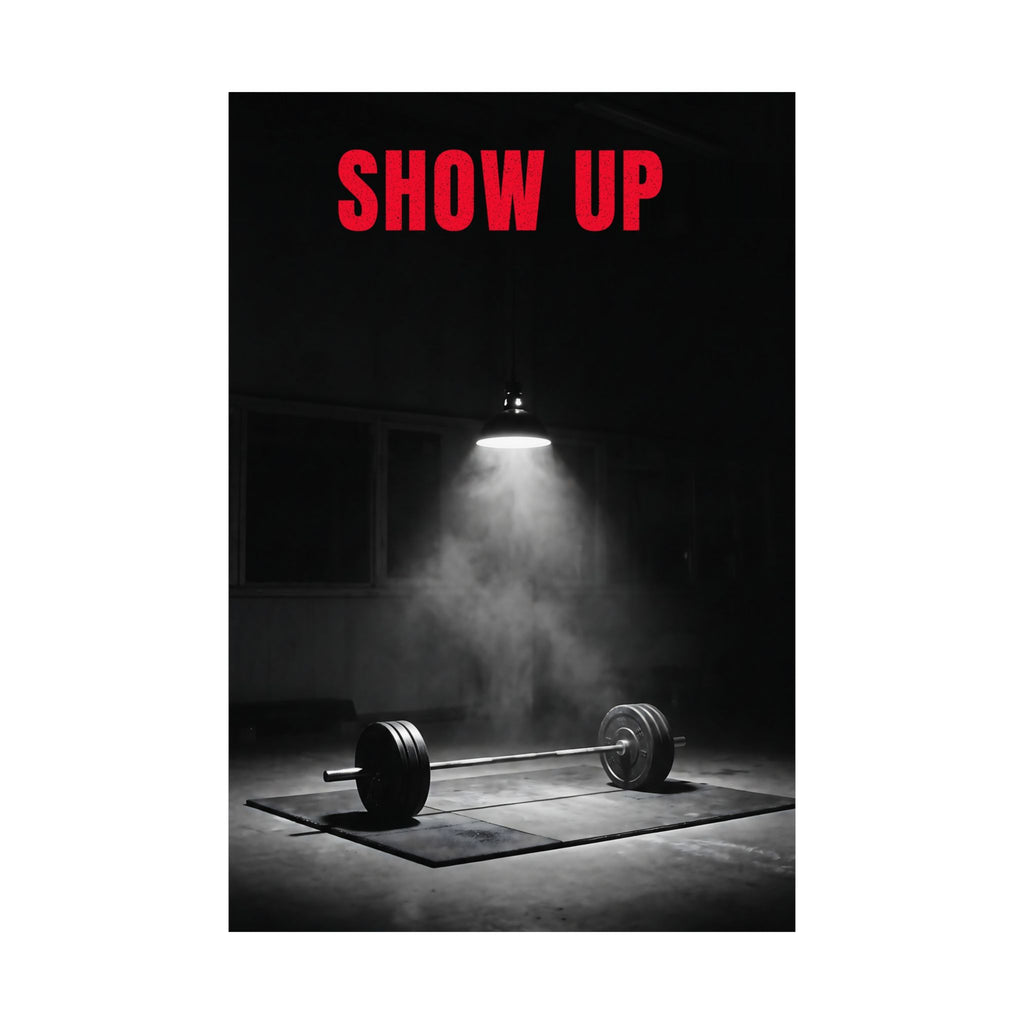Show Up - Gym Wall Art | Matte Poster