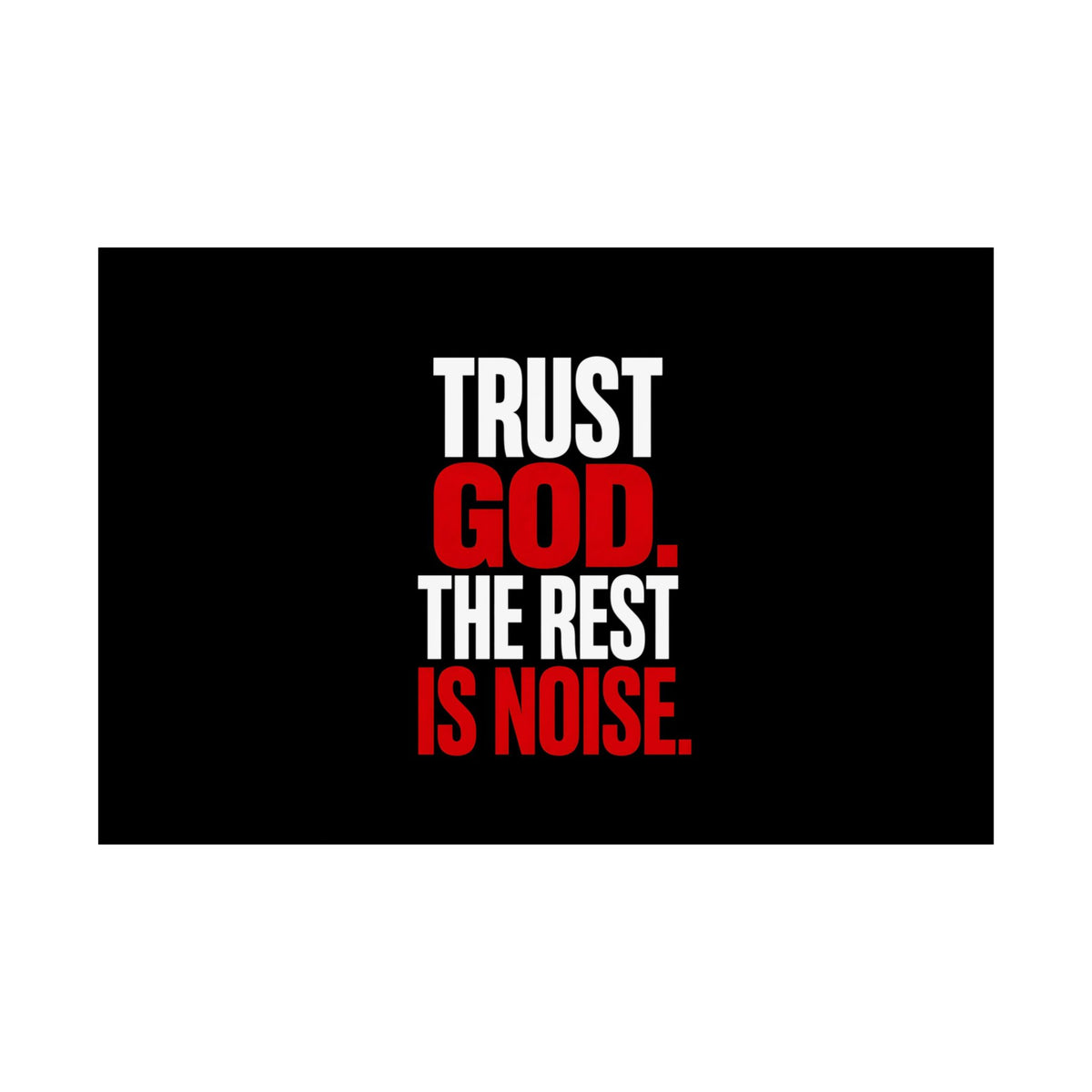 Trust God - Christian Wall Art | Matte Poster (Landscape)