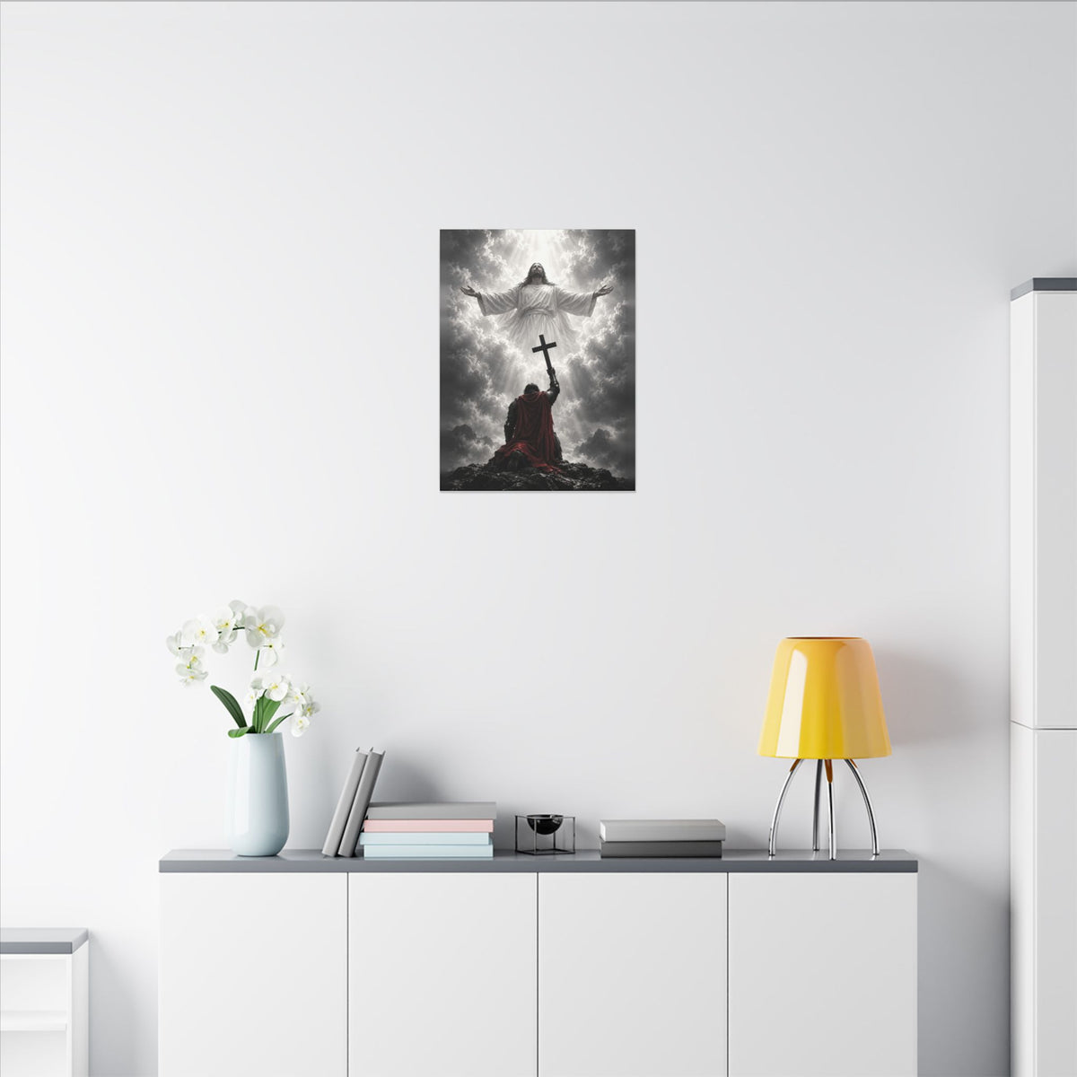 Jesus and the Warrior - Christian Wall Art | Canvas
