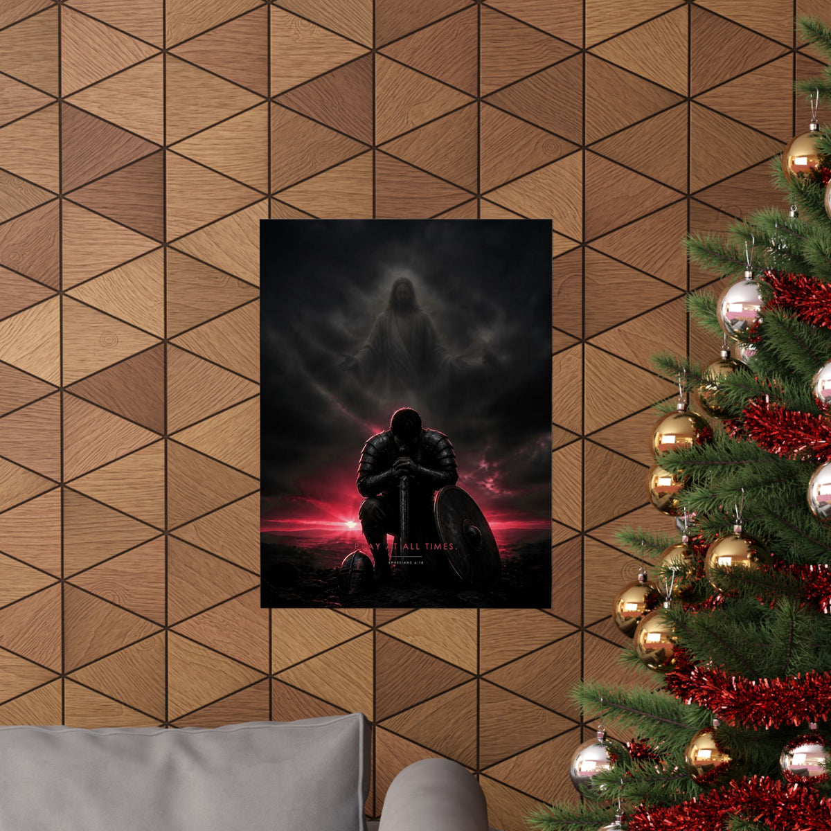 Pray, Then Stand - Armor of God Wall Art | Matte Poster