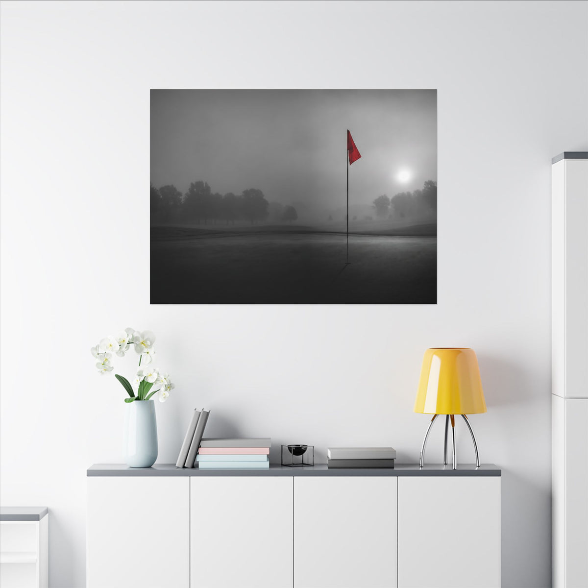 Flag on the Green - Wall Art For Executive Offices | Canvas (Landscape)