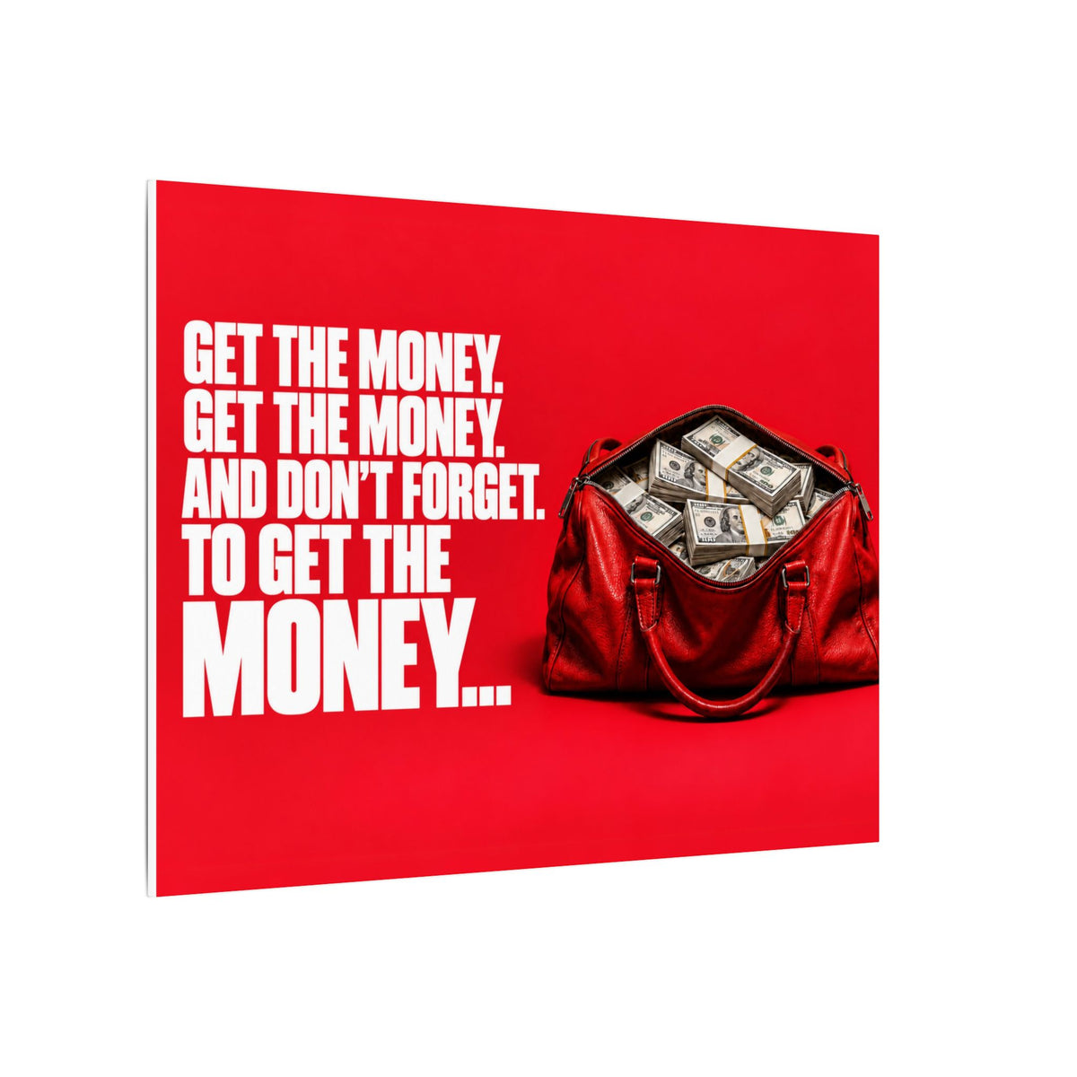 Get the Money - Money Wall Art | Canvas (Landscape)