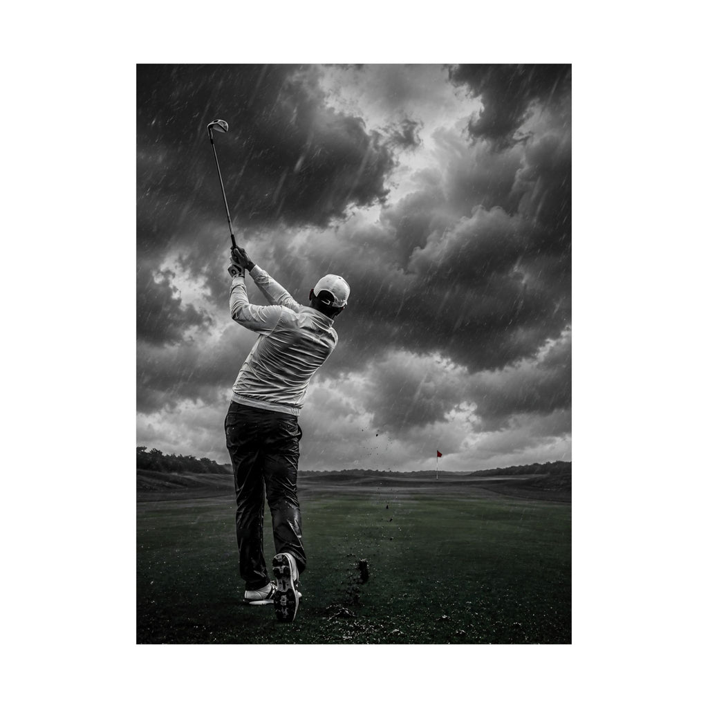 Storm Round - Golf Wall Art | Matte Poster