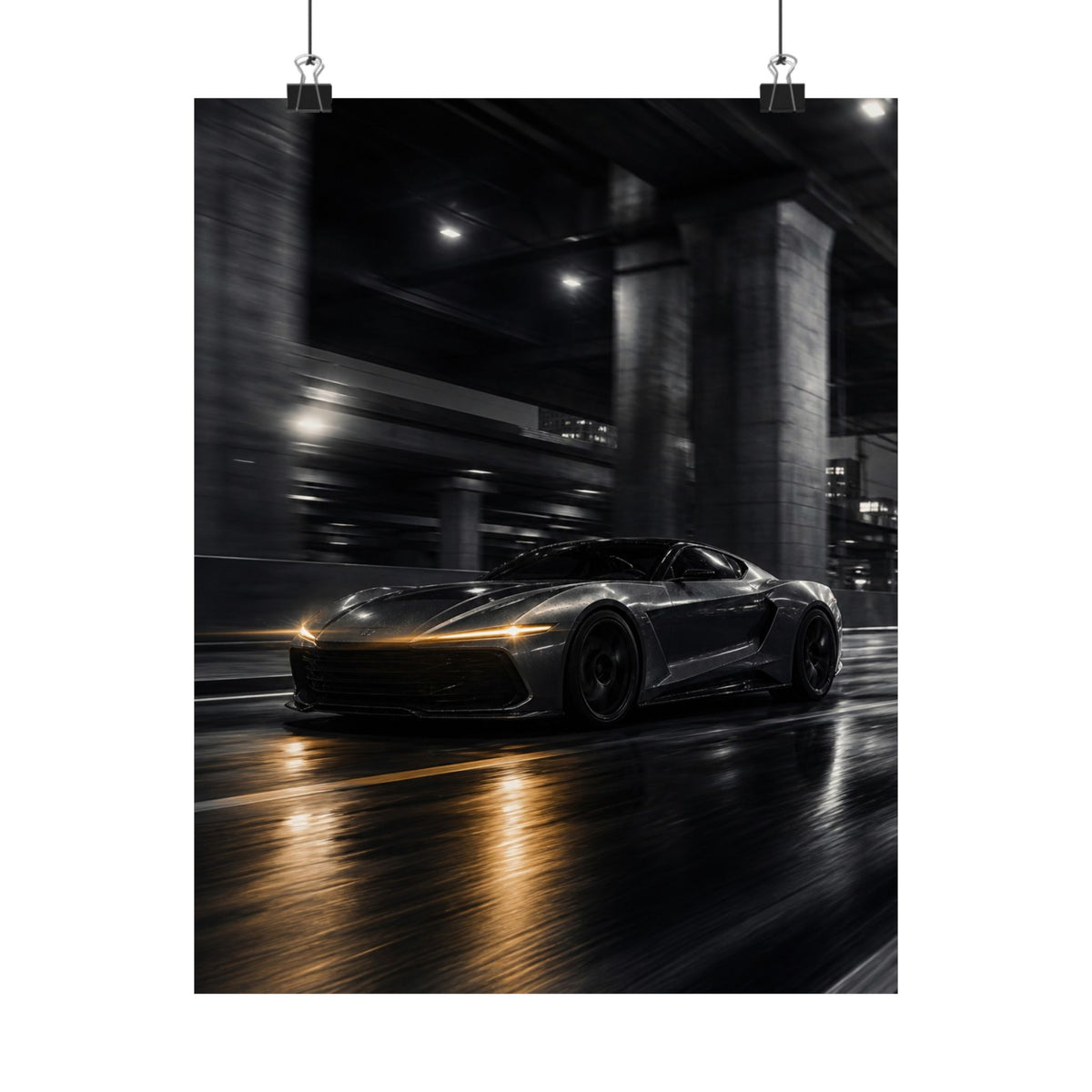 After Dark - Supercar Wall Art | Matte Poster