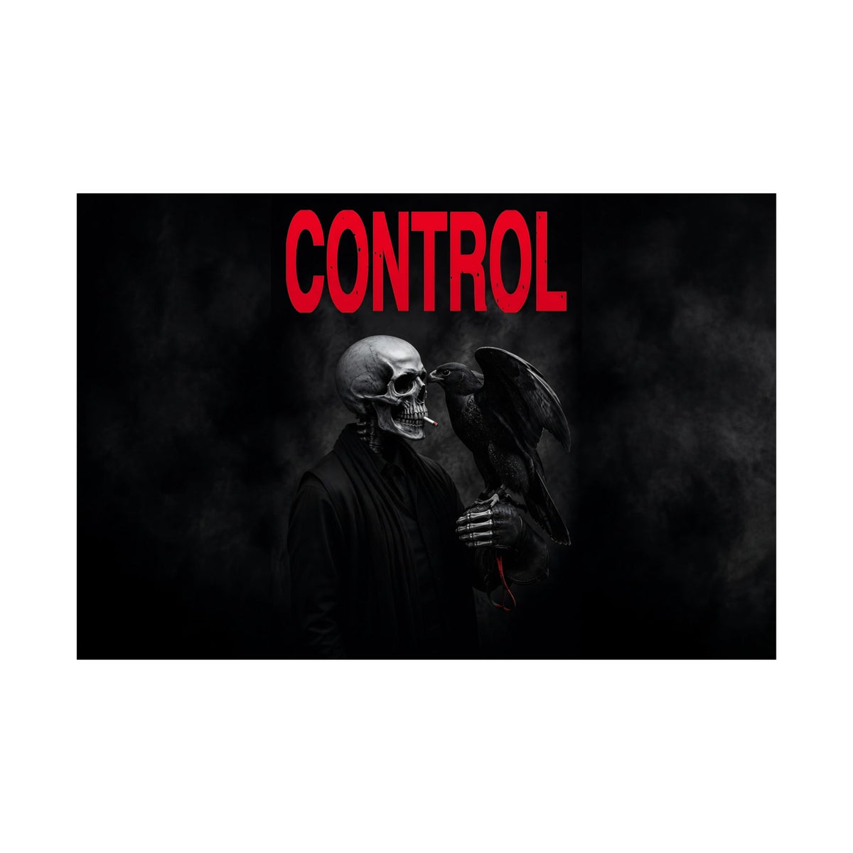 Control - Gothic Raven Artwork | Matte Poster (Landscape)