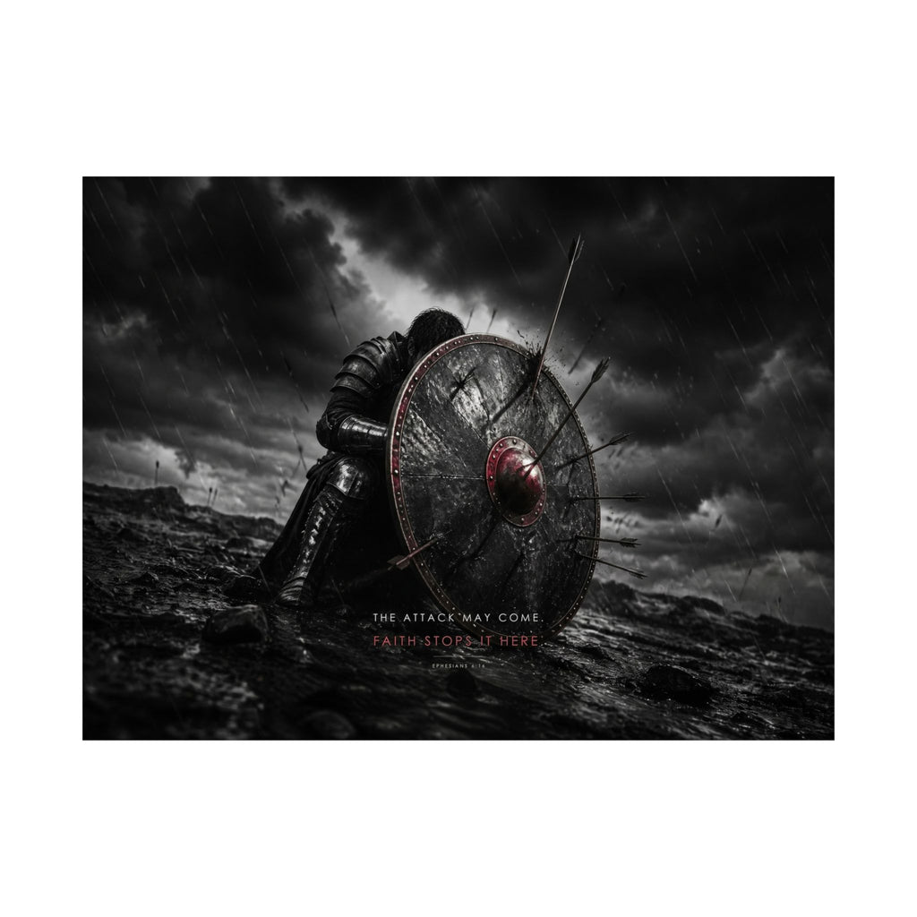 Shield of Faith - Armor of God Wall Art | Matte Poster (Landscape)