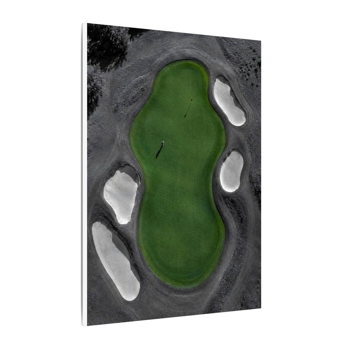 Aerial Solitude - Golf Course Wall Art | Canvas