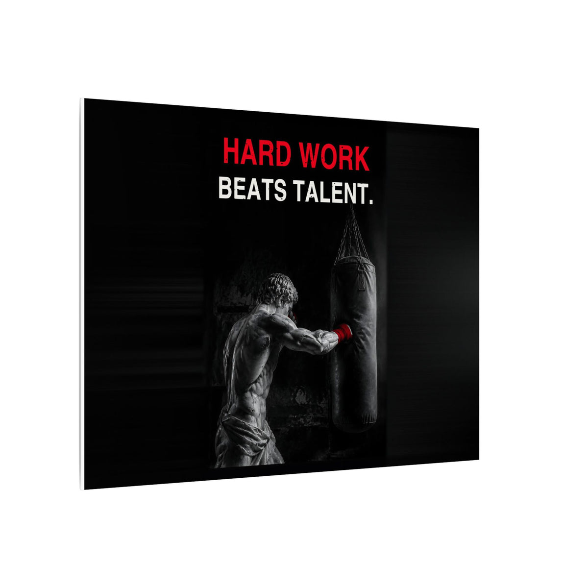 Hard Work Beats Talent - Boxing Wall Art | Canvas (Landscape)